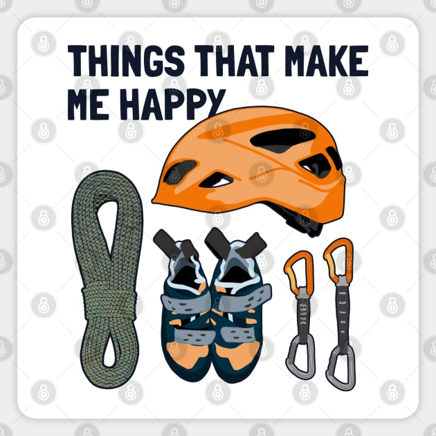 Things That Make Me Happy Sport Free Alpine Climber Climbing Sticker by Melinas Dragonpets